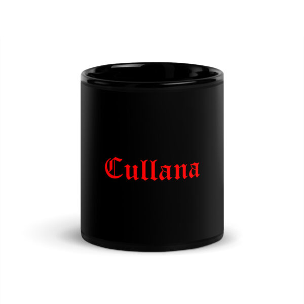 Taza negra brillante logo rojo - Imagen 5
