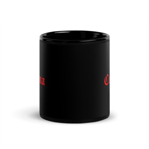 Taza negra brillante doble logo - Imagen 3
