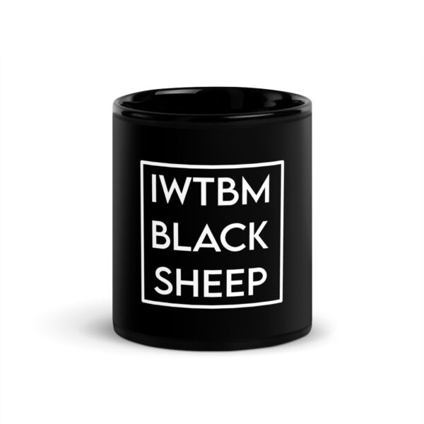 Taza negra brillante iwtbm - Imagen 3
