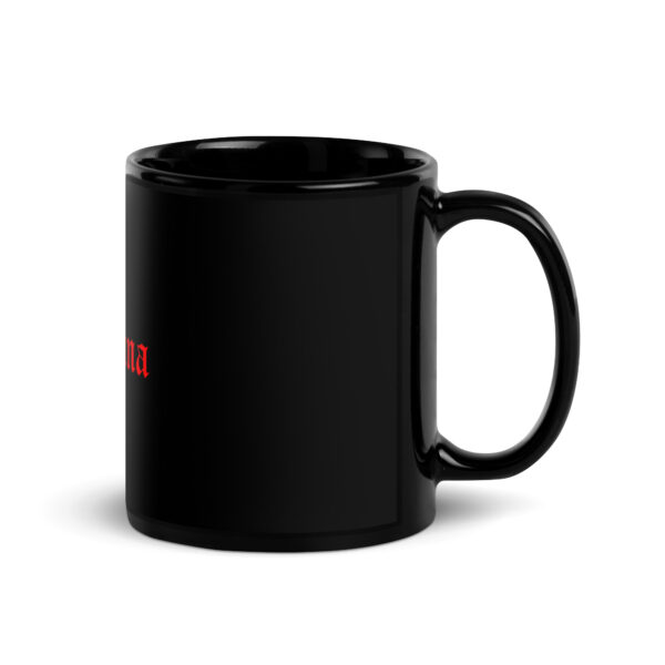 Taza negra brillante logo rojo - Imagen 7