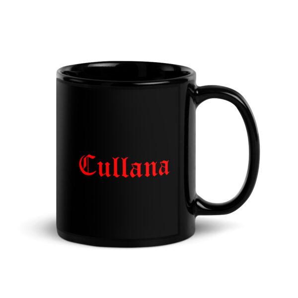 Taza negra brillante doble logo - Imagen 2