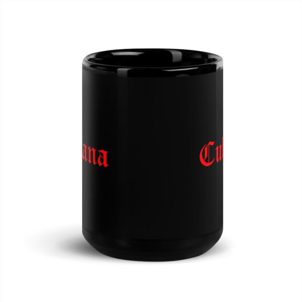 Taza negra brillante doble logo - Imagen 6