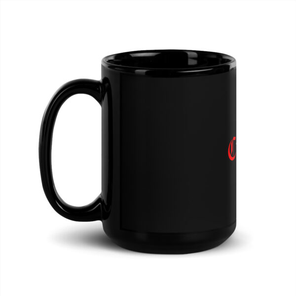 Taza negra brillante - Imagen 4