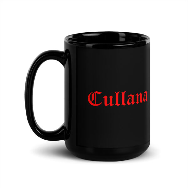 Taza negra brillante doble logo - Imagen 4