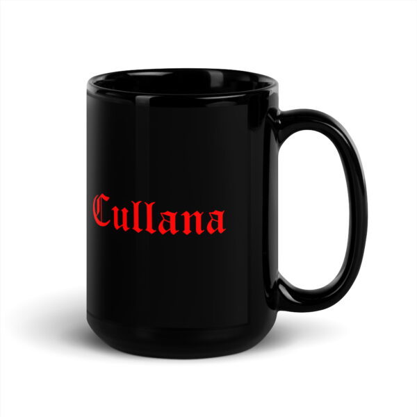 Taza negra brillante doble logo - Imagen 5