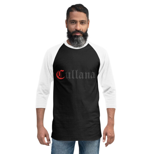 Camiseta con manga raglán tres cuartos unisex - Imagen 2