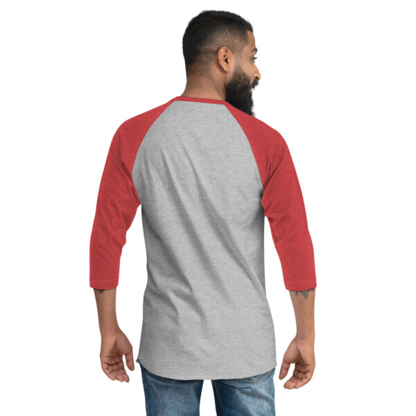 Camiseta con manga raglán tres cuartos unisex - Imagen 8