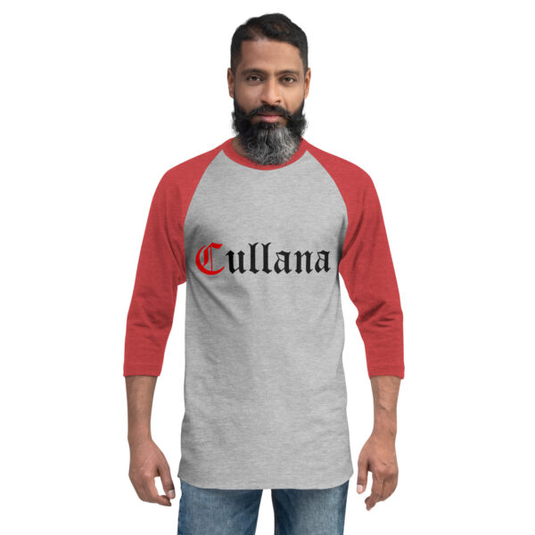 Camiseta con manga raglán tres cuartos unisex