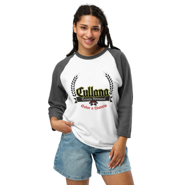 Camiseta con manga raglán tres cuartos unisex logo - Imagen 19