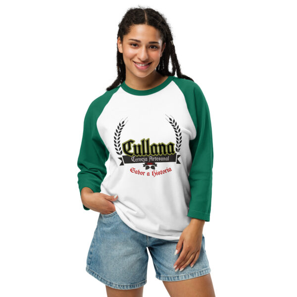 Camiseta con manga raglán tres cuartos unisex logo - Imagen 21