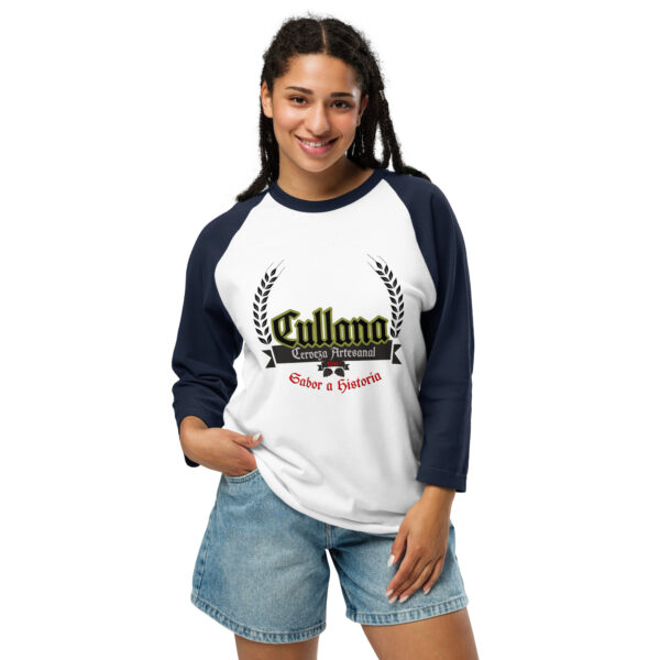 Camiseta con manga raglán tres cuartos unisex logo - Imagen 13