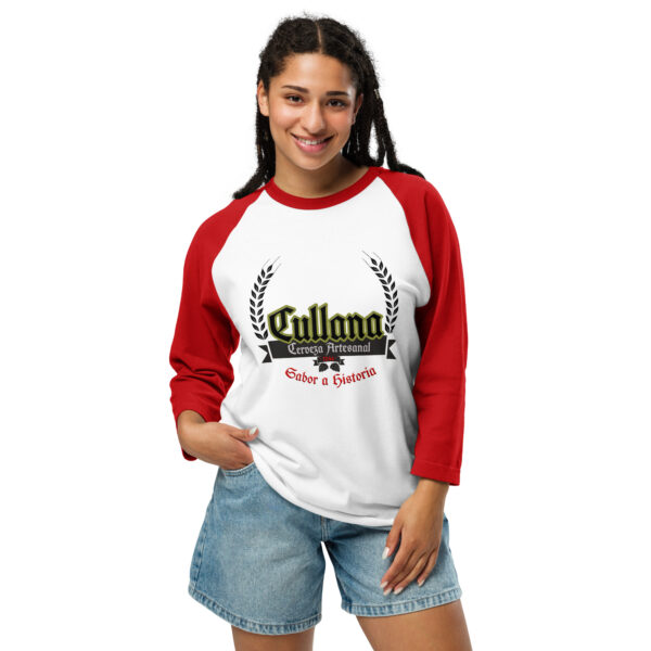 Camiseta con manga raglán tres cuartos unisex logo - Imagen 17