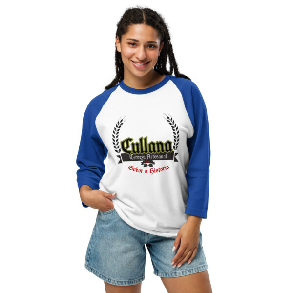 Camiseta con manga raglán tres cuartos unisex logo - Imagen 15