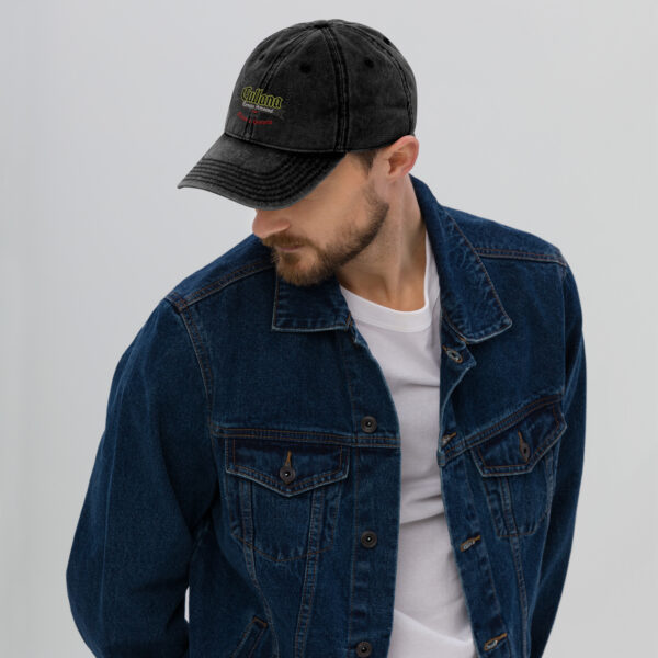 Gorra sarga algodón vintage única - Imagen 2