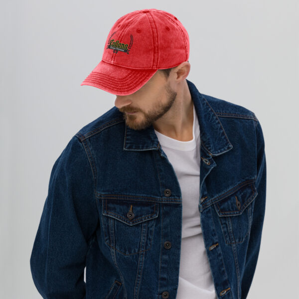 Gorra sarga algodón vintage única - Imagen 4