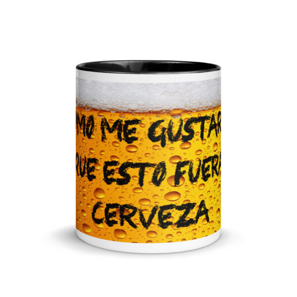 Taza color interior solo... cerveza - Imagen 3