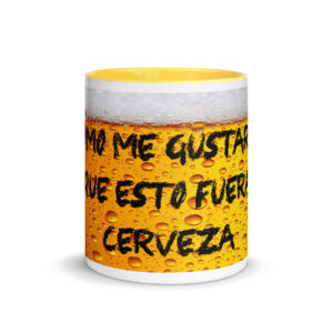 Taza color interior solo... cerveza
