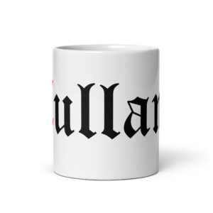 Taza blanca brillante