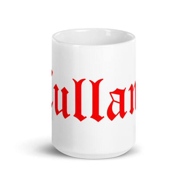 Taza blanca brillante logo rojo - Imagen 6