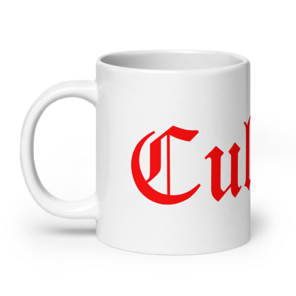 Taza blanca brillante logo rojo - Imagen 8